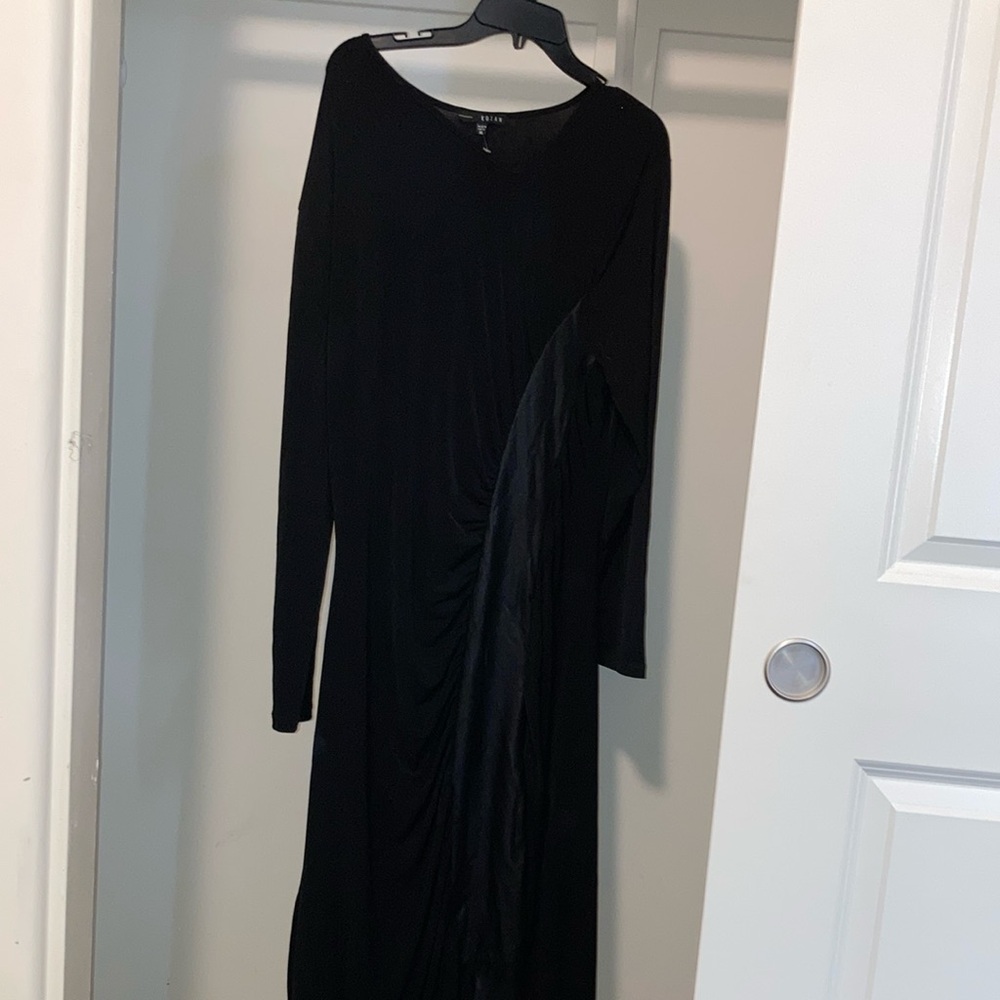Elegant Black Long Sleeve Dress